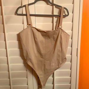 tan bodysuit from H&M, size XL, new with tags